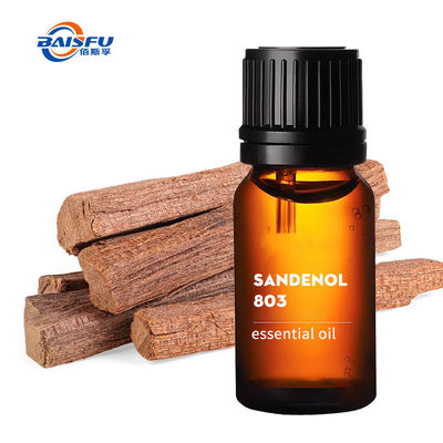 روغن عطر طبیعی برای ساندینول 803 CAS 66068-84-6 روغن ضروری قوی زیبا و طولانی مدت Aroma Sandalwood