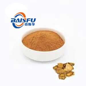 Baisfu Pure Nature Rhubarb Extract Rhein Powder, Low Price Bulk 1%-98% Rhein Used In health product industry.