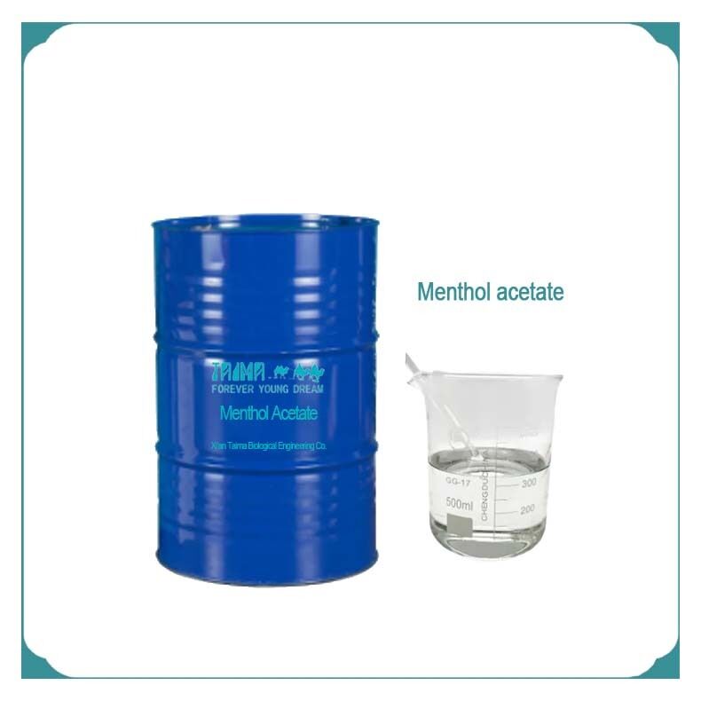 Food Grade Menthol Acetate Cooling Agent, CAS 89-45-5, for Flavors & Cosmetics