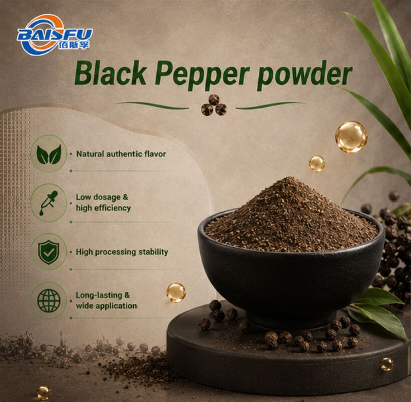 Food Grade Black Pepper Powder Flavor for Cooking Profiles in Various Culinary Creations