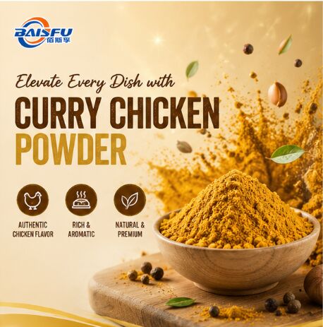 Concentrated Curry Chicken Powder Flavor for Extruded Snack Coating Potato Chip Seasoning and Popcorn Dusting